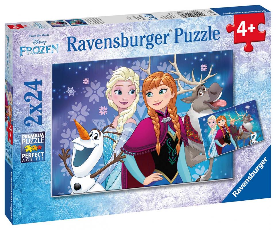 Ravensburger Dětské puzzle Disney Ledové království 2x24 dílků