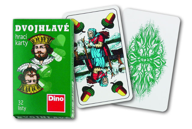 Dino Hrací karty dvouhlavé