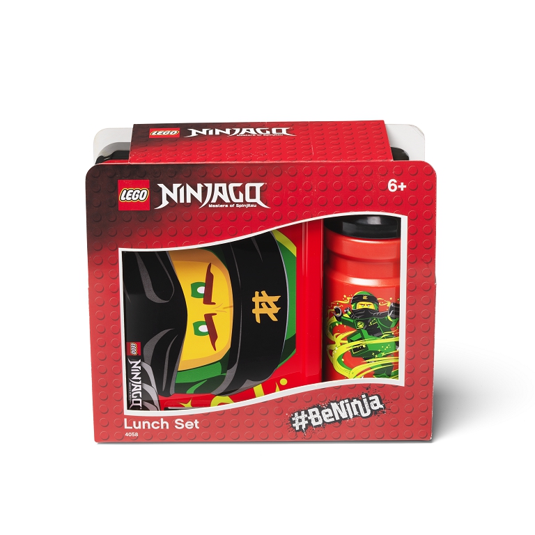 LEGO Ninjago Classic svačinový set (láhev a box) - červená