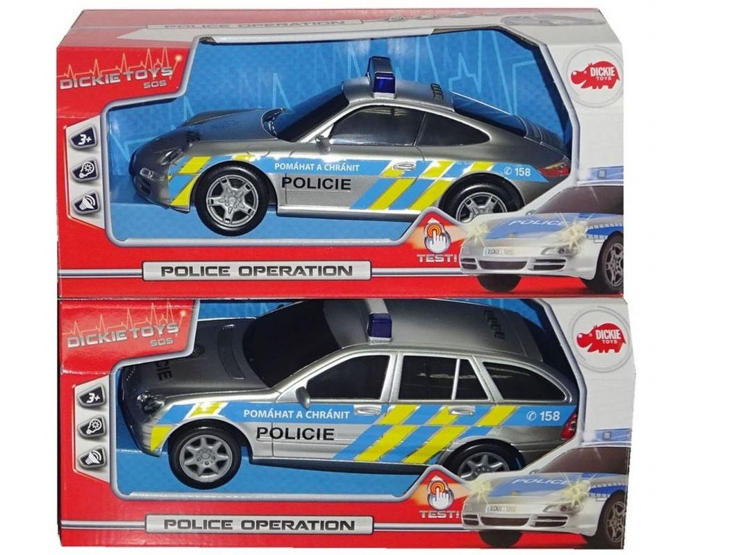 Dickie Policejní auto 1:18,více druhů