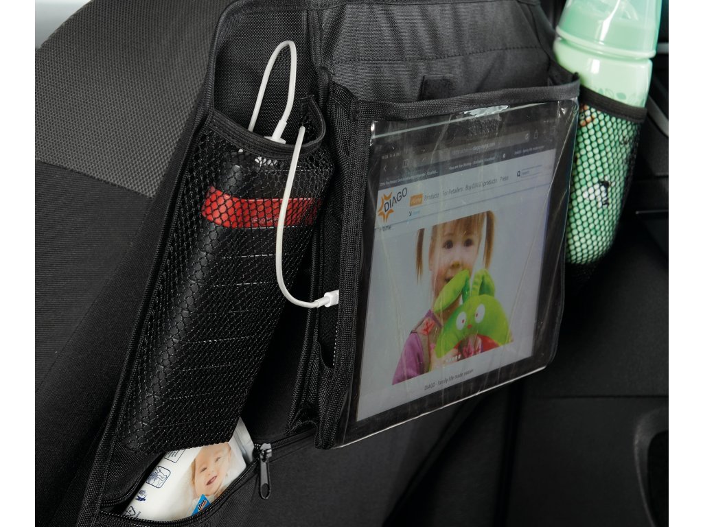 DIAGO Organizér do auta s držákem na tablet