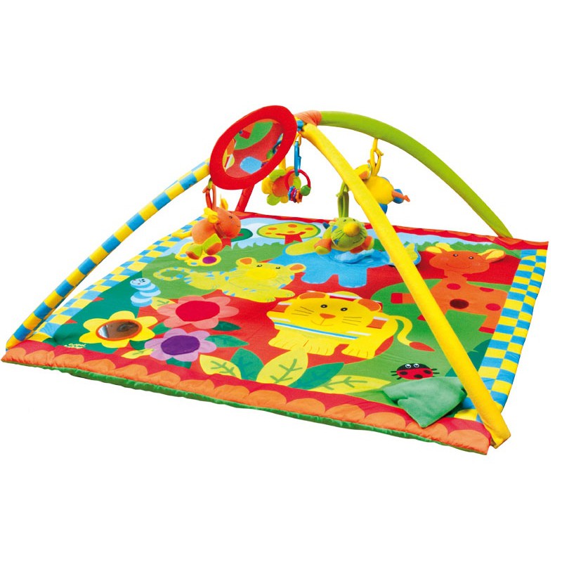 CANPOL BABIES Hrací koberec s hrazdičkou JUNGLE