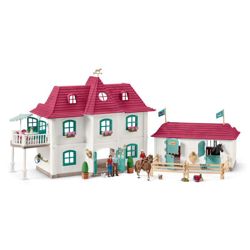 Schleich Velký dům se stájí a příslušenstvím