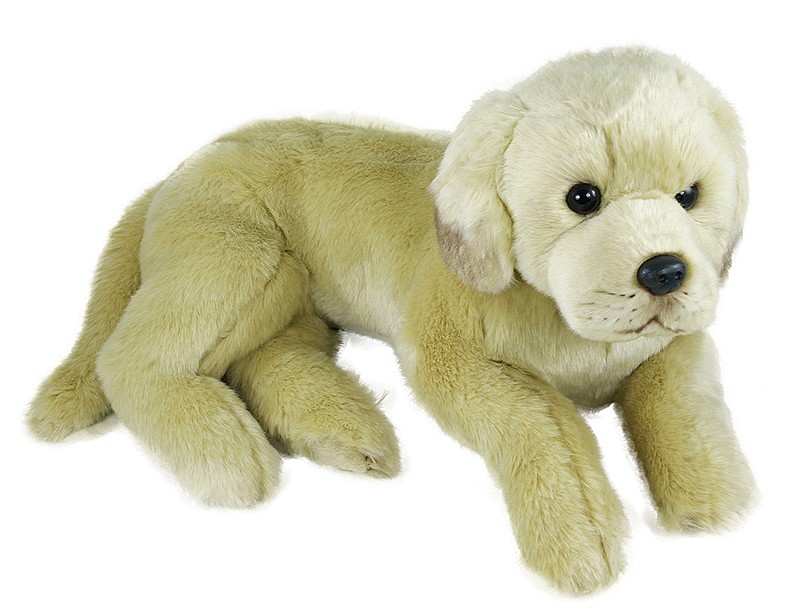Plyšový pes Labrador 38cm, ležící