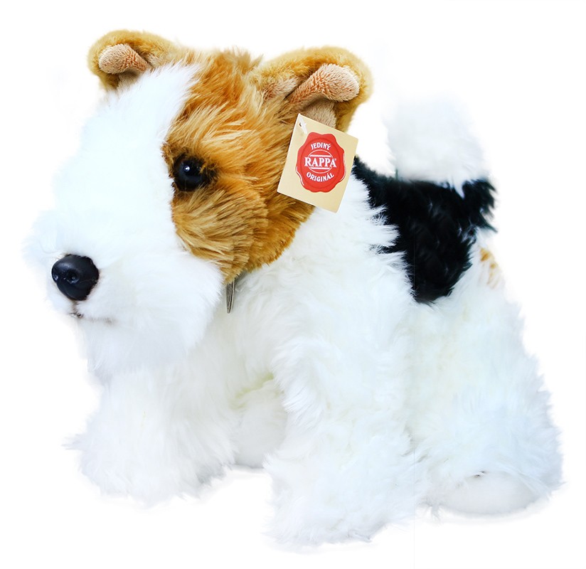 plyšový pes foxteriér, 30 cm