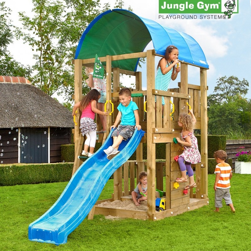 VLADEKO Dětské hřiště Jungle Farm se skluzavkou