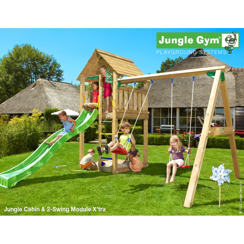 VLADEKO Dětské hřiště Jungle Cabin se skluzavkou