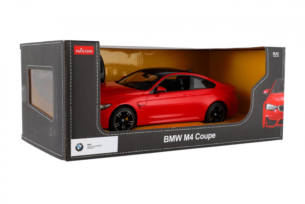 TEDDIES Auto RC BMW M4 Coupe červené plast 32cm 2,4GHz na dálk. ovládání na baterie