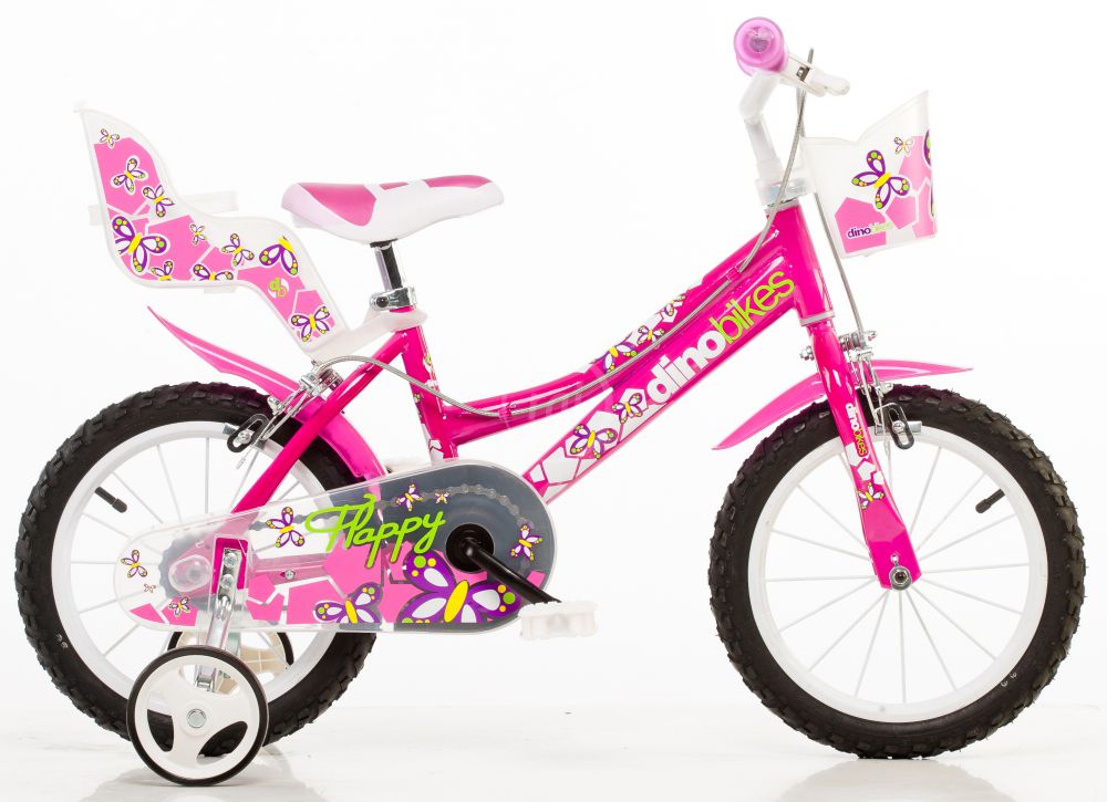 Dino Bikes Dětské kolo růžové 16"