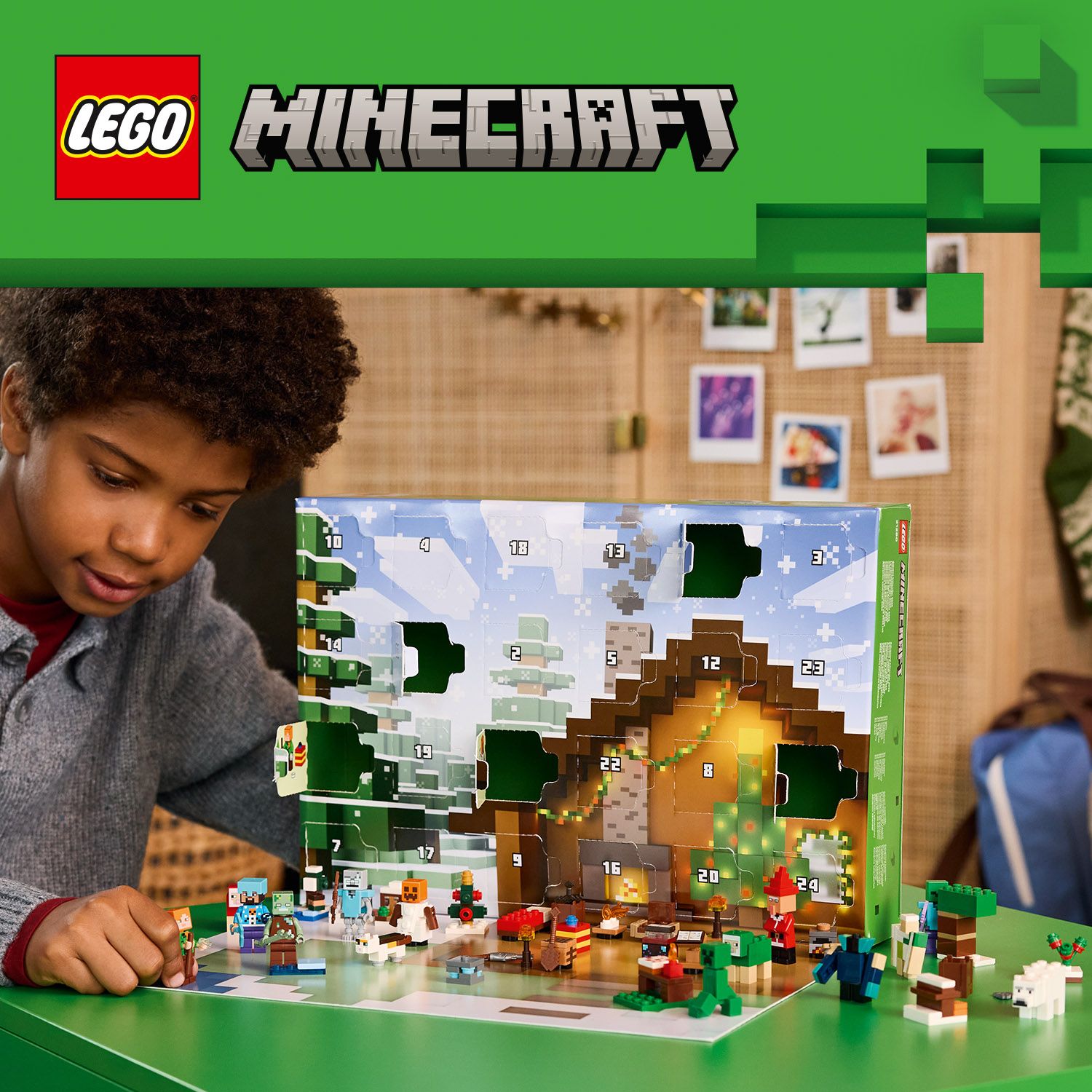 Adventní kalendář s tematikou LEGO® Minecraft®