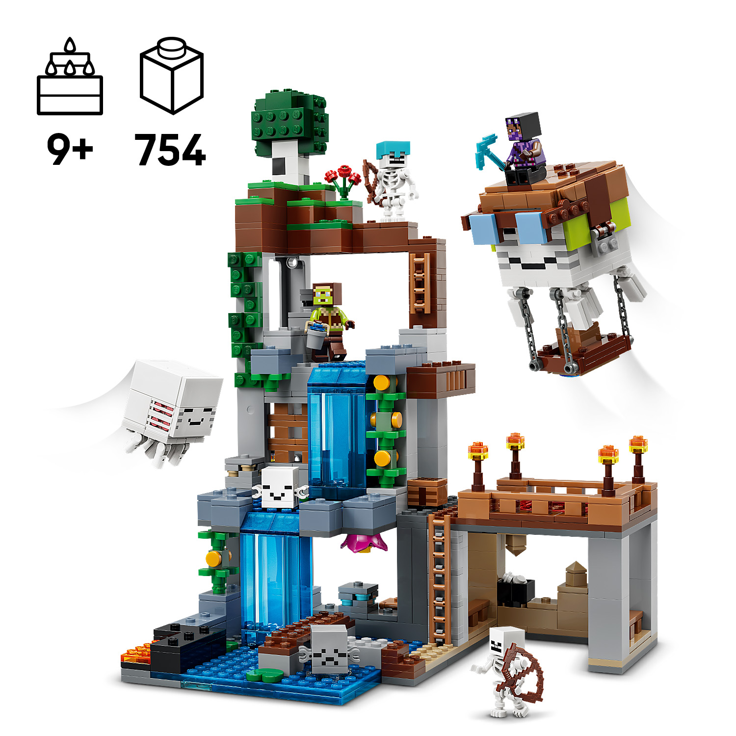 Hrajte si s postavou Minecraft® ve všech vývojových fázích