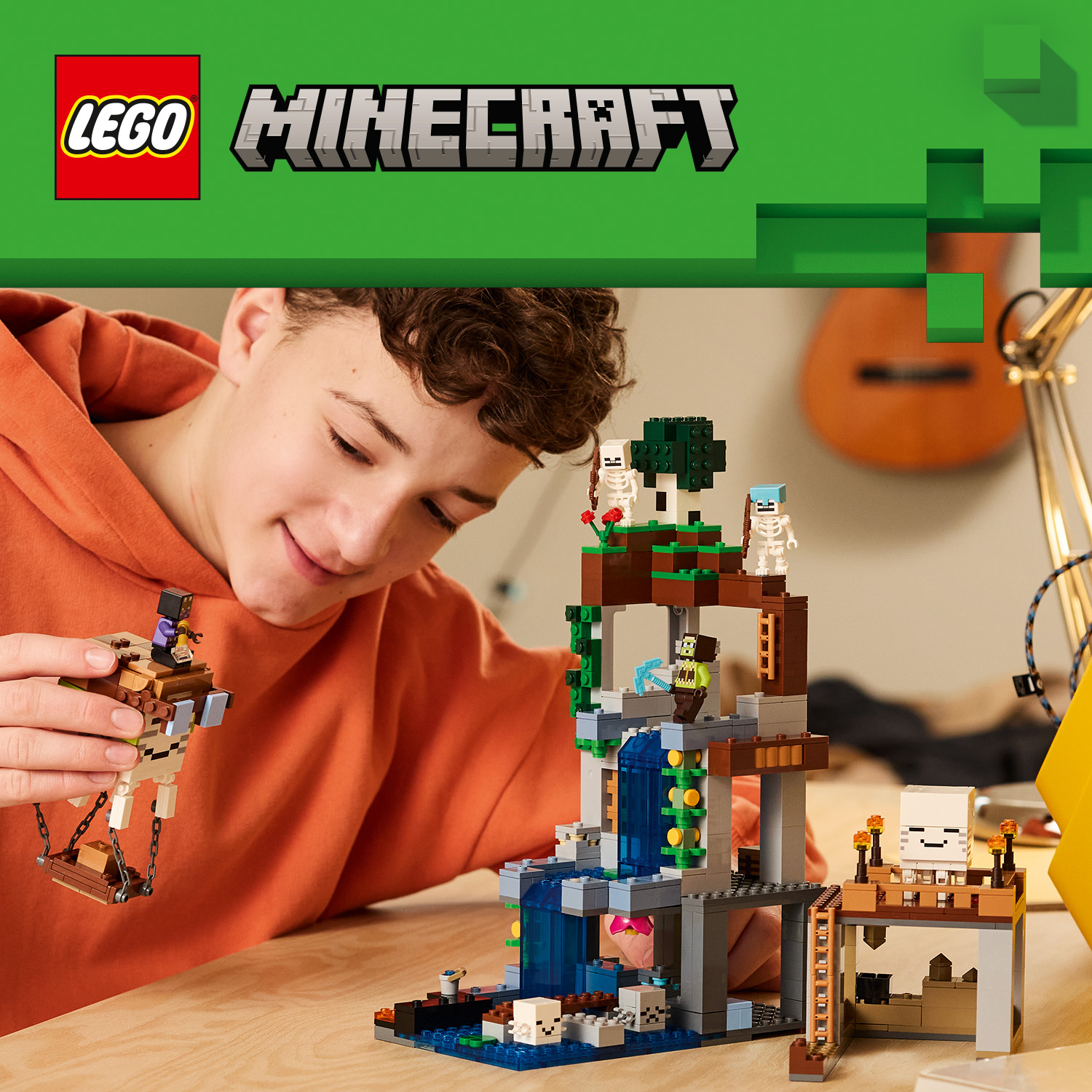 Zábava ve výšinách s ďasy ze světa Minecraft®