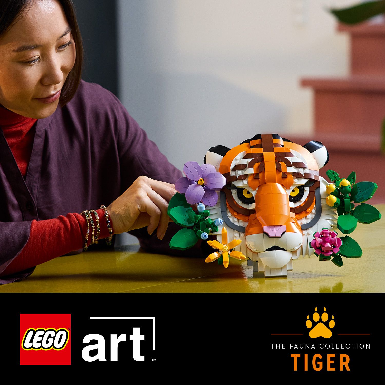Postavte si vlastního tygra LEGO® Art