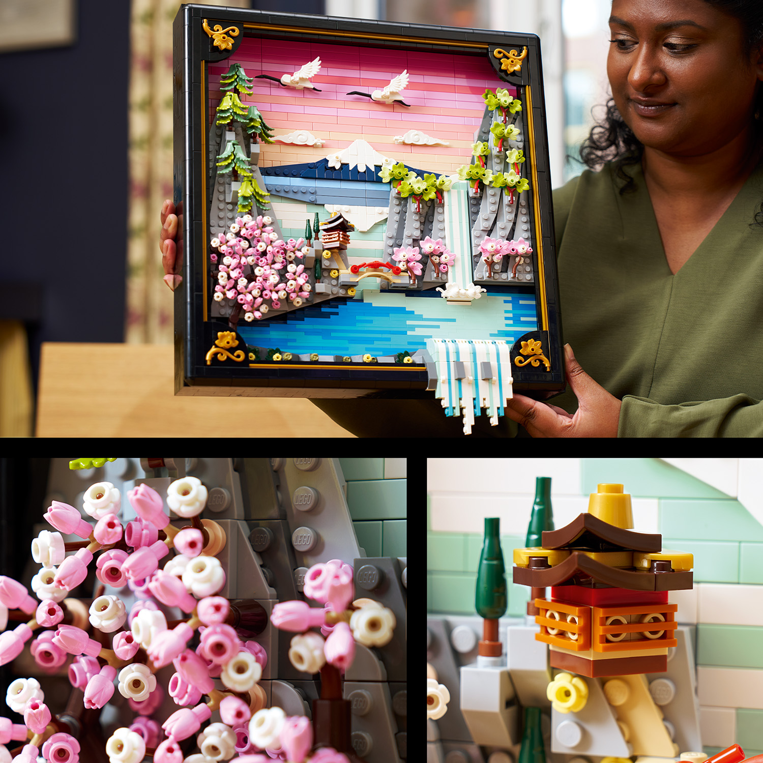 Nástěnná dekorace v japonském stylu