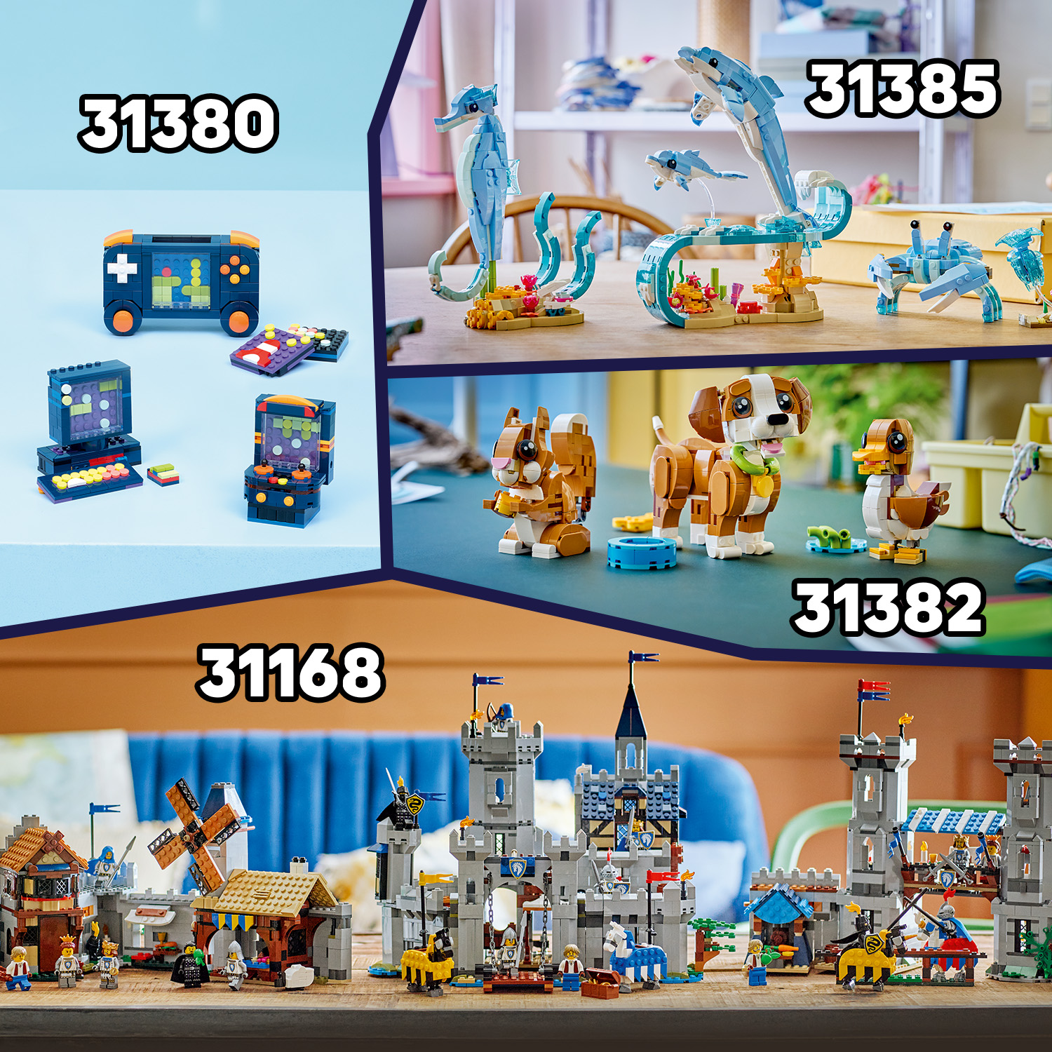 Objevte další stavebnice LEGO® 3 v 1 pro děti