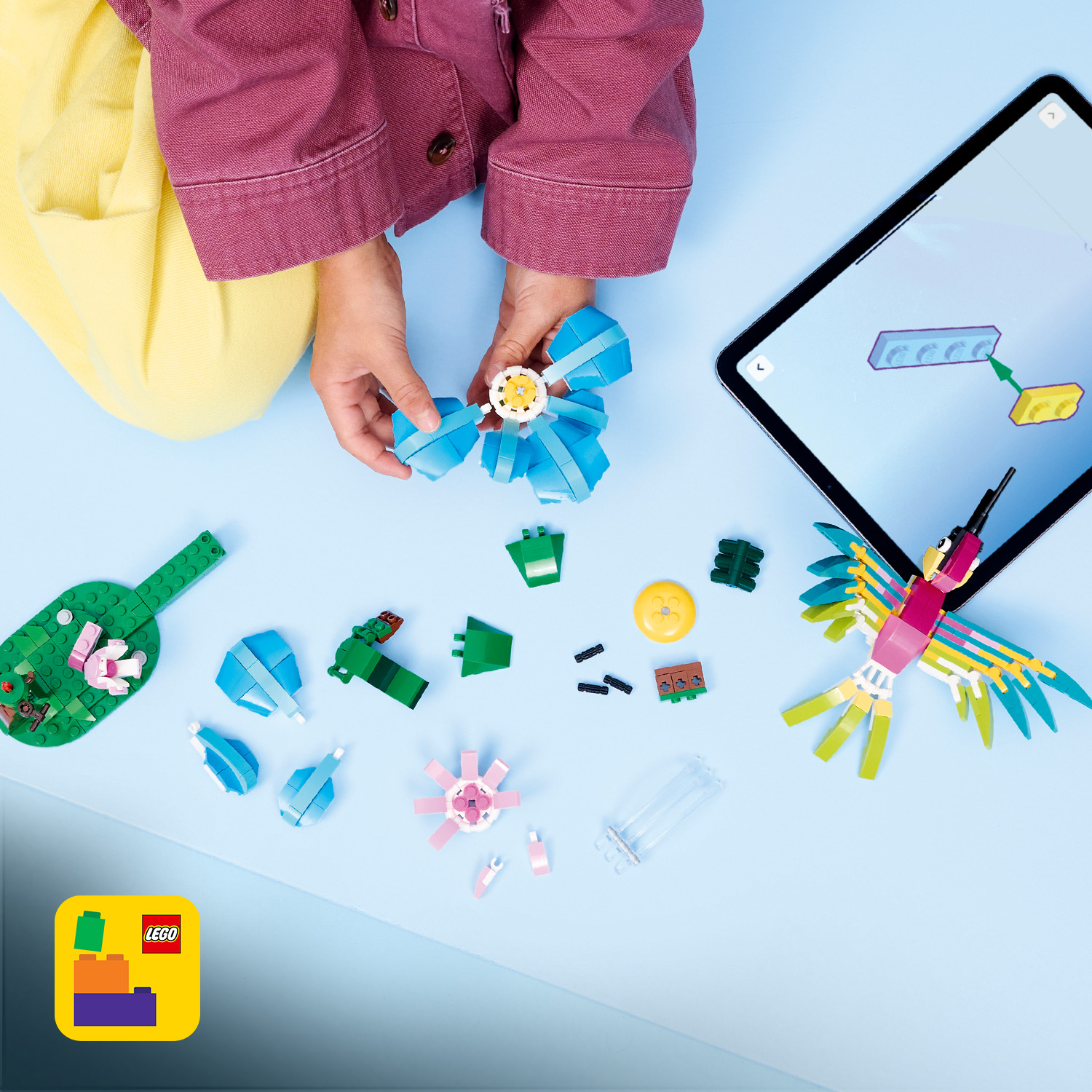 Včetně interaktivního návodu na stavění ve 3D