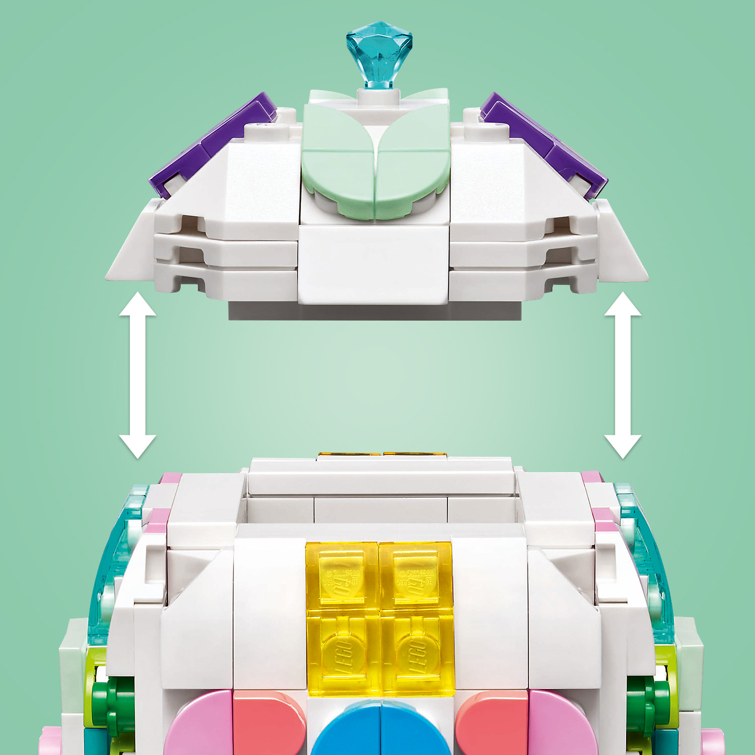 Otevírací horní část a úkryt