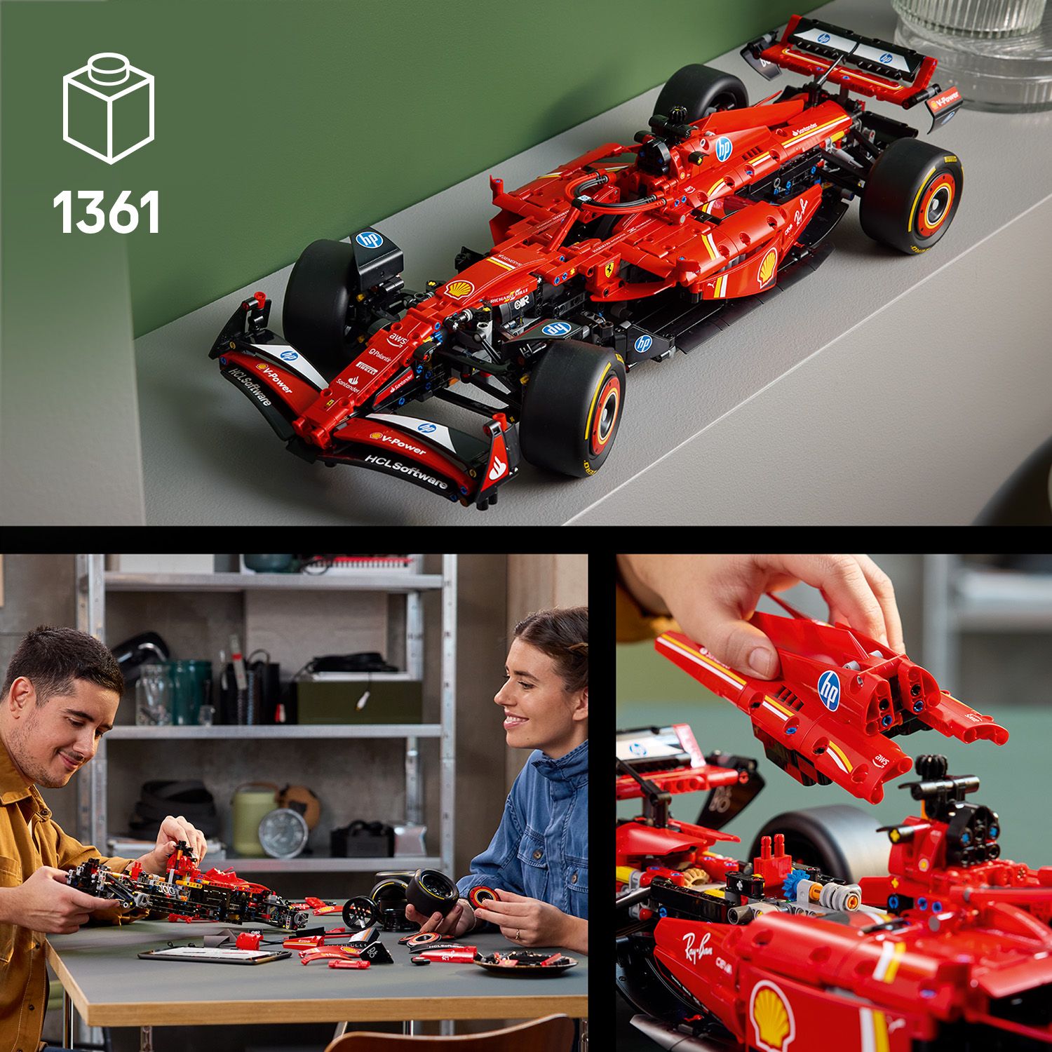 Model vozu F1 s realistickými funkcemi