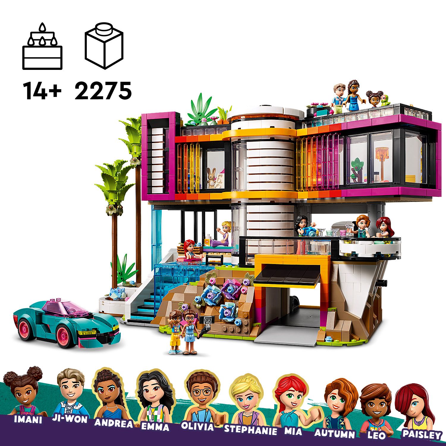 Stavebnice čtyřpatrového domu z kostek LEGO®
