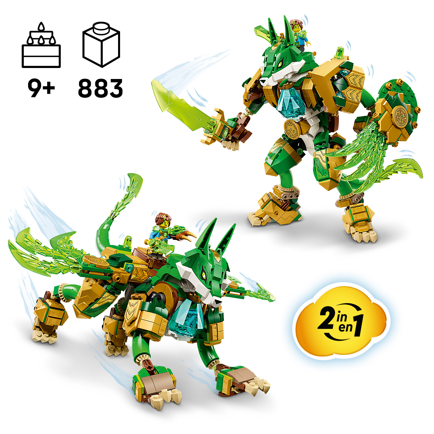 1 stavebnice, 2 možnosti stavění