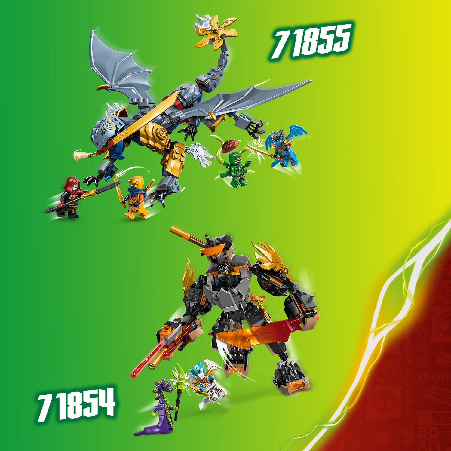 Kombinujte zbraně z jiných stavebnic LEGO® NINJAGO®