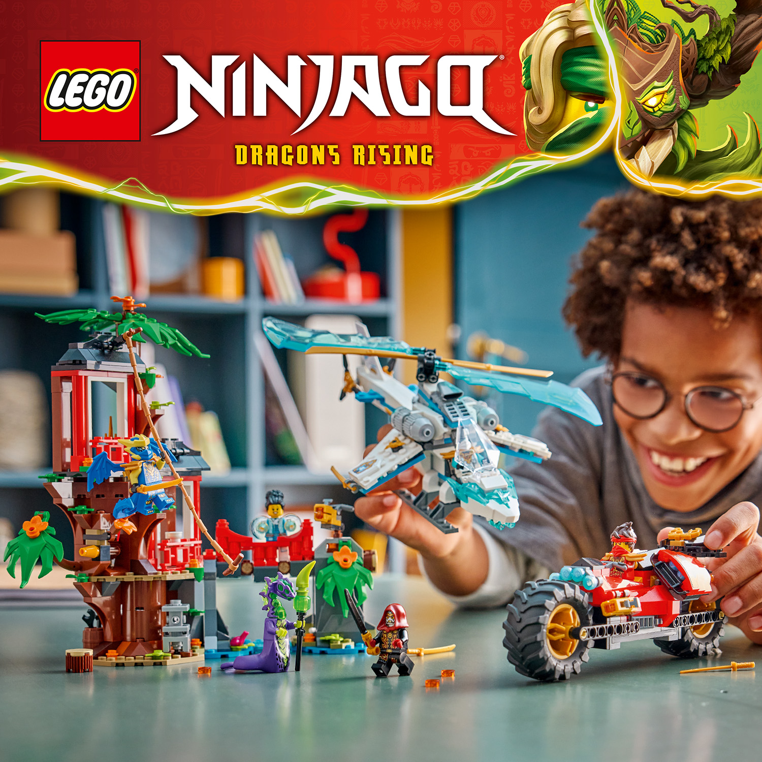 LEGO® NINJAGO® Souboj nindža vozidel a domek na stromě