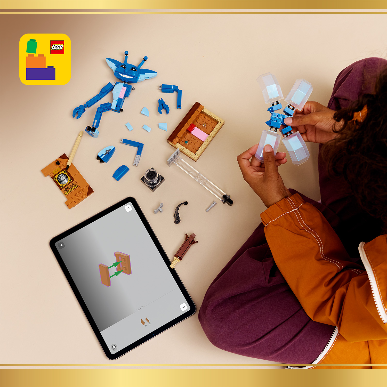 Včetně interaktivního návodu na stavění ve 3D