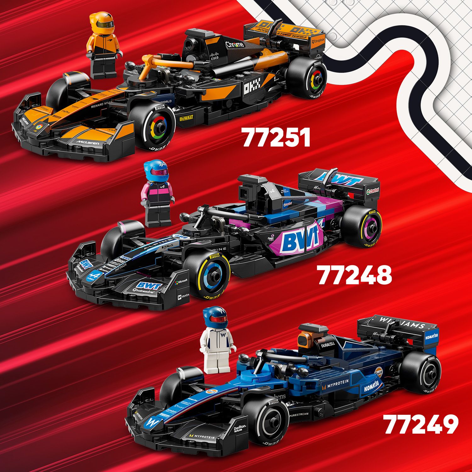 Více vysokorychlostní akce F1®