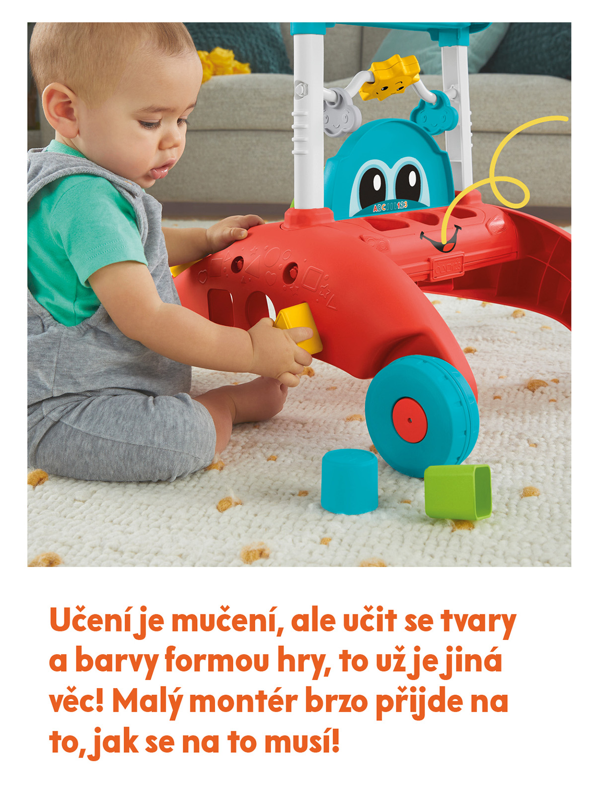 Fisher Price - oboustranné chodítko Steady Speed