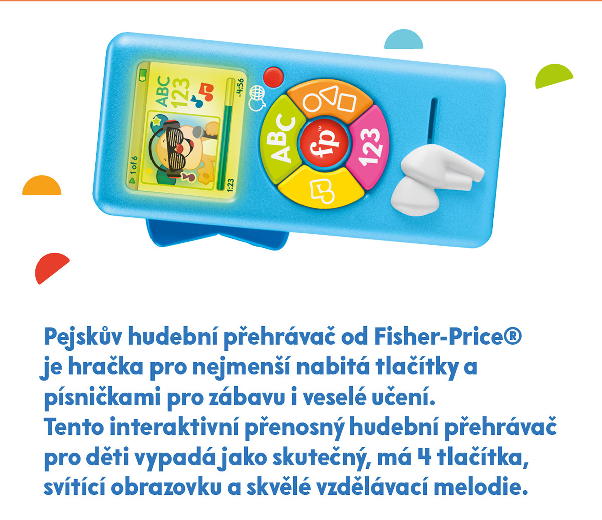 Fisher Price - pejskův hudební přehrávač